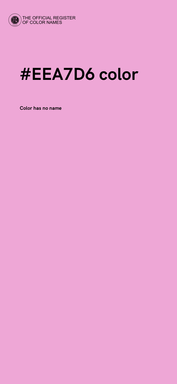#EEA7D6 color image