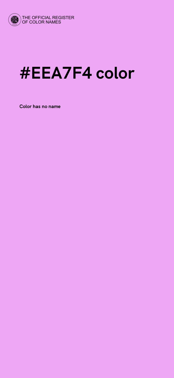 #EEA7F4 color image