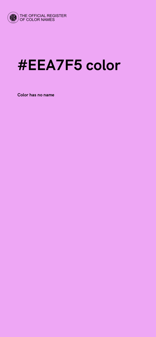 #EEA7F5 color image