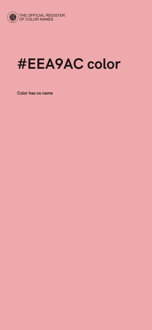 #EEA9AC color image