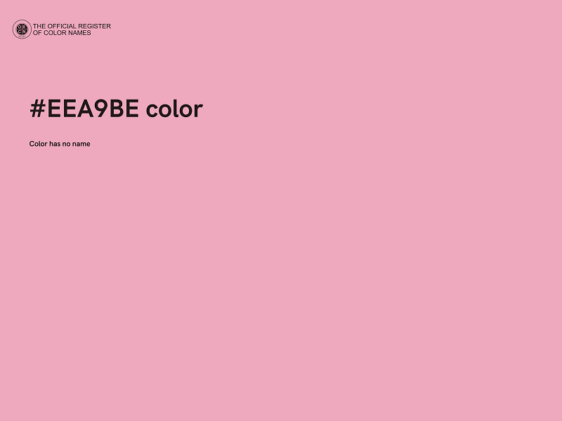 #EEA9BE color image