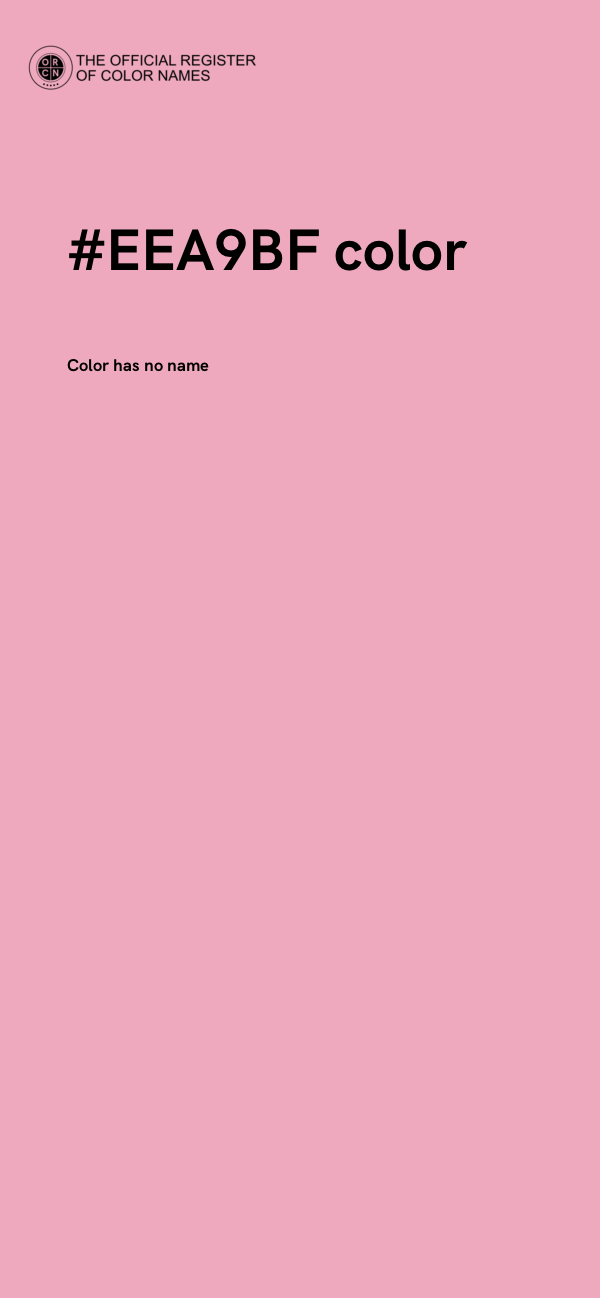 #EEA9BF color image