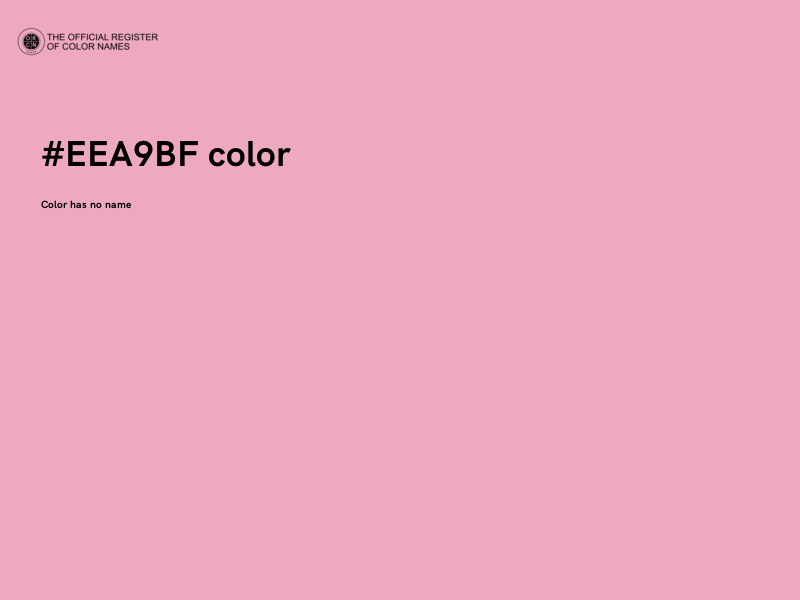 #EEA9BF color image