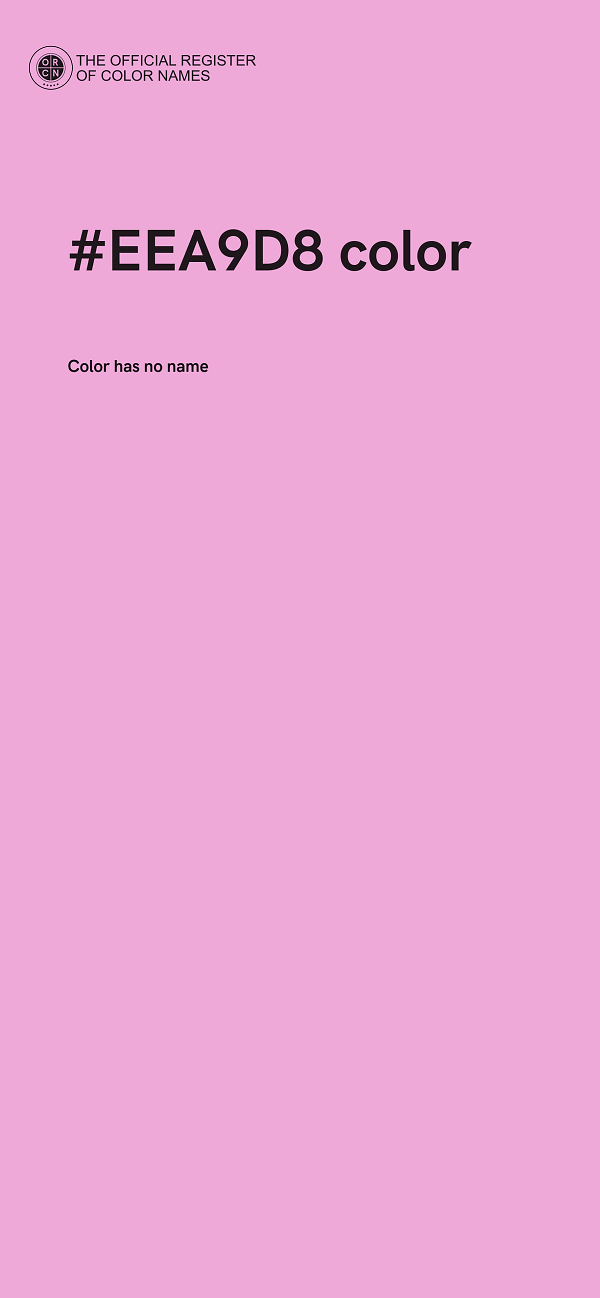 #EEA9D8 color image