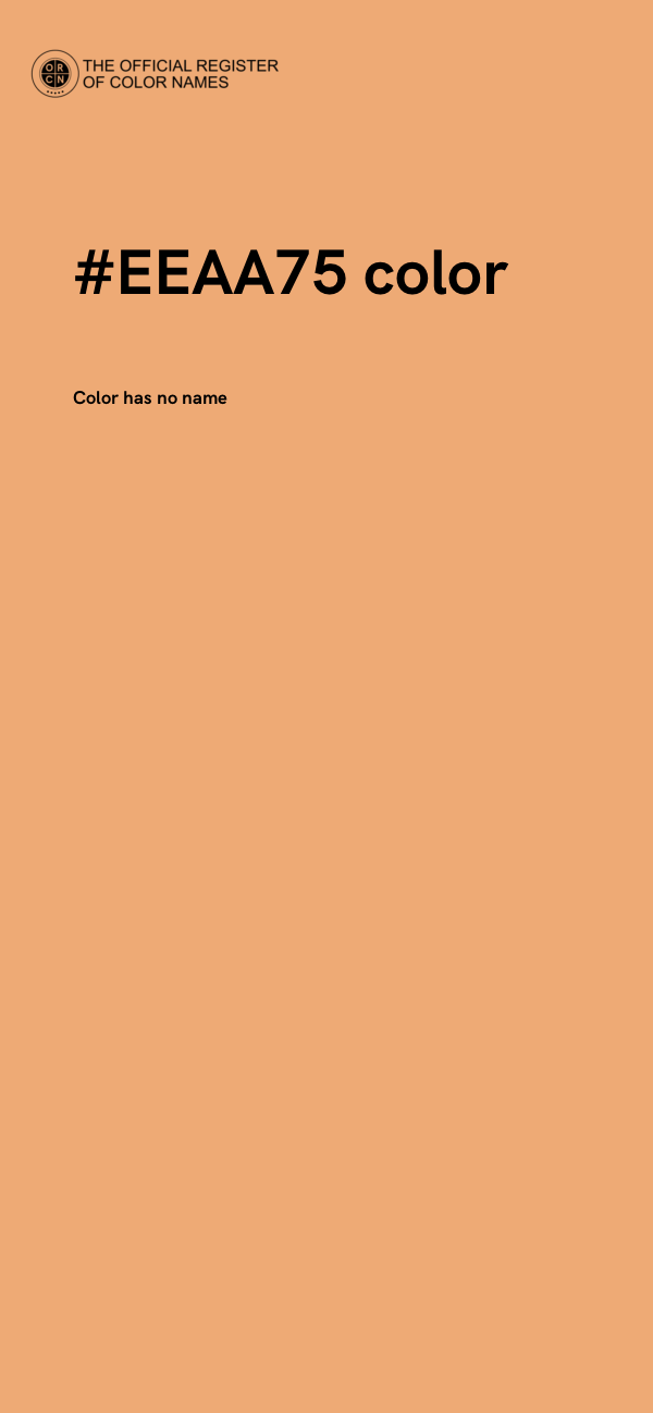 #EEAA75 color image