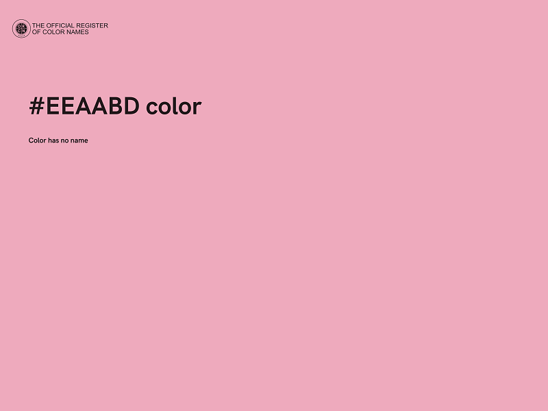 #EEAABD color image