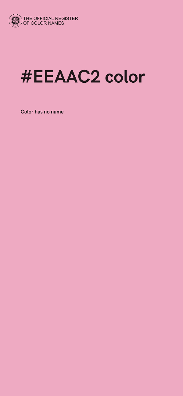 #EEAAC2 color image