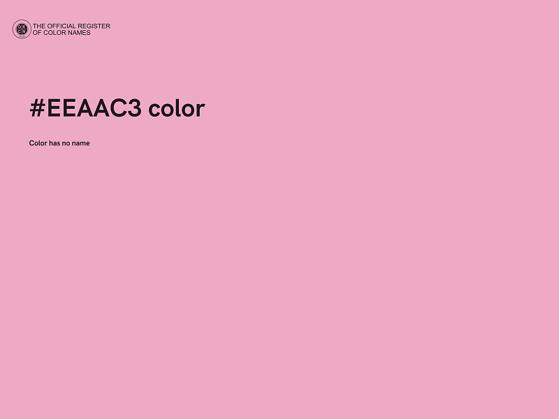 #EEAAC3 color image