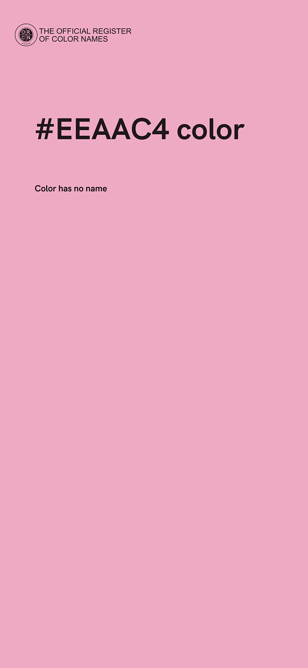 #EEAAC4 color image