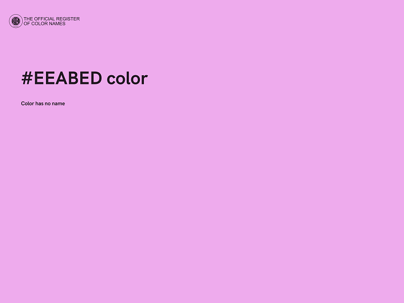 #EEABED color image