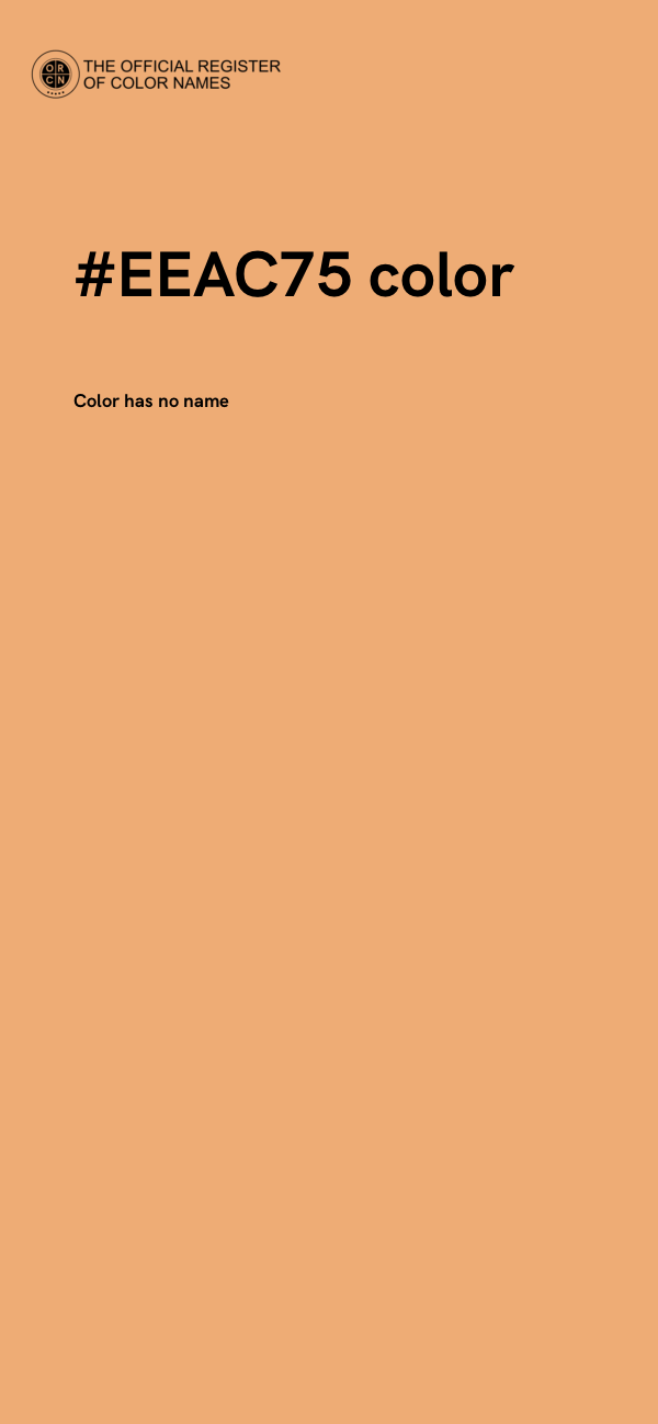 #EEAC75 color image