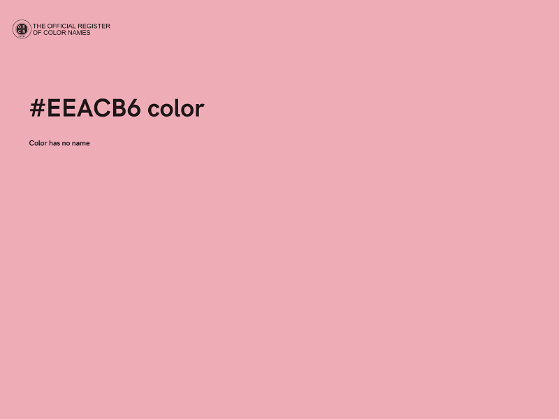 #EEACB6 color image