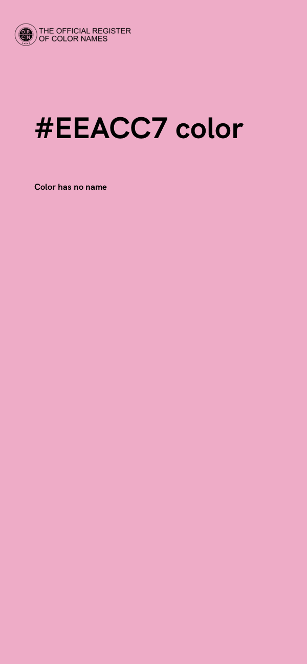 #EEACC7 color image