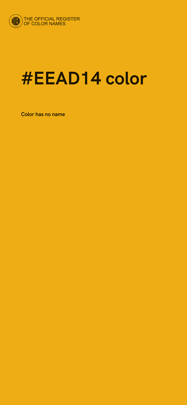 #EEAD14 color image
