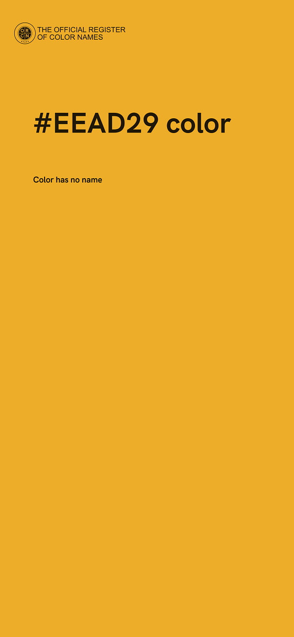 #EEAD29 color image