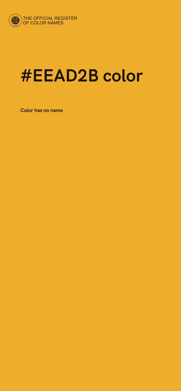 #EEAD2B color image