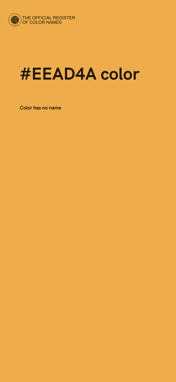 #EEAD4A color image