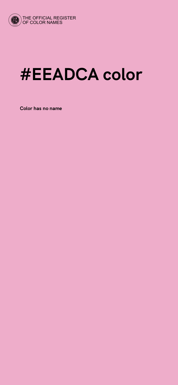 #EEADCA color image