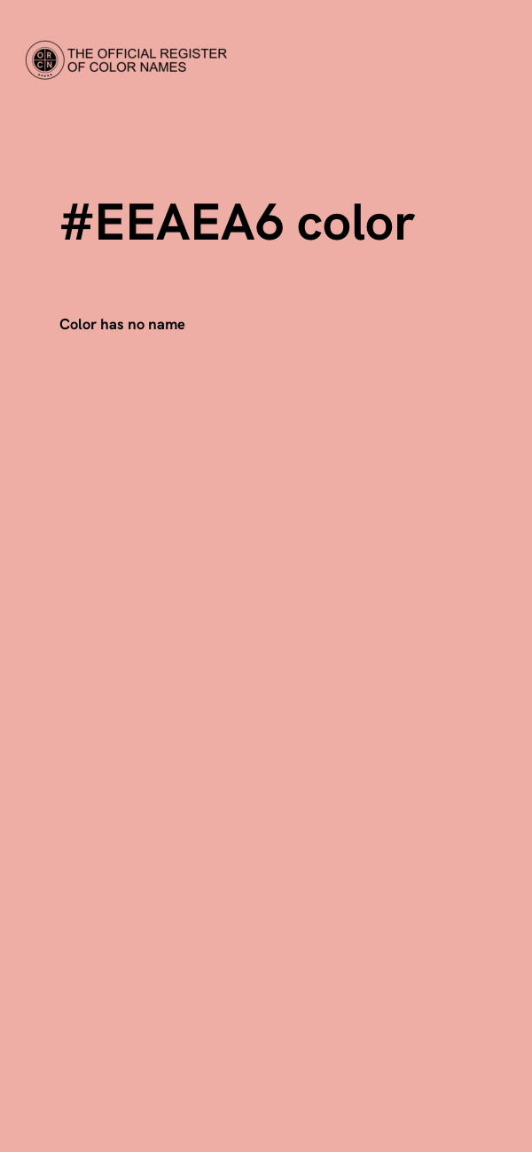 #EEAEA6 color image