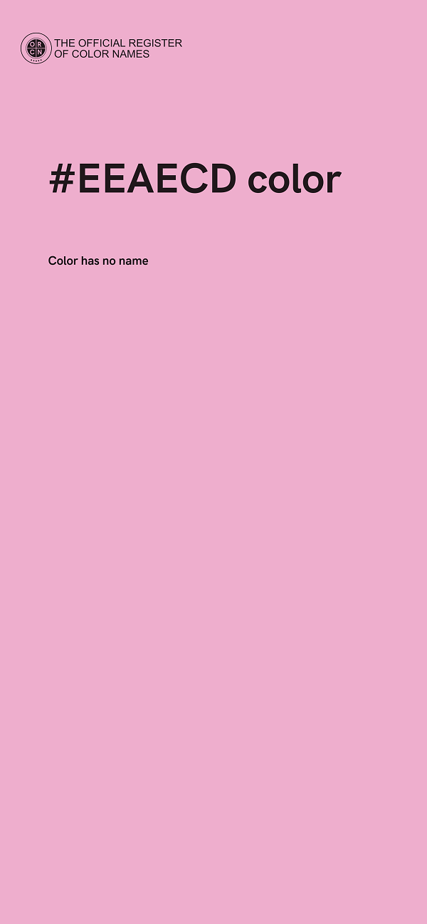 #EEAECD color image