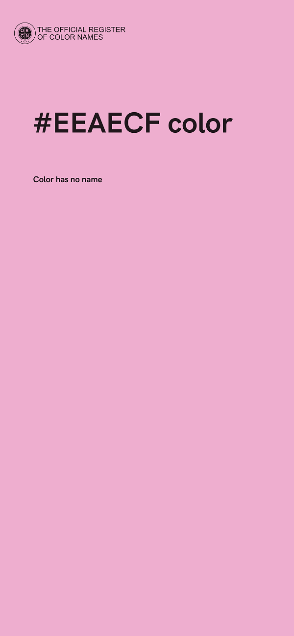 #EEAECF color image