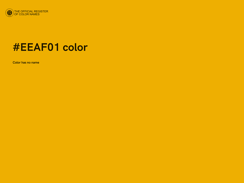 #EEAF01 color image