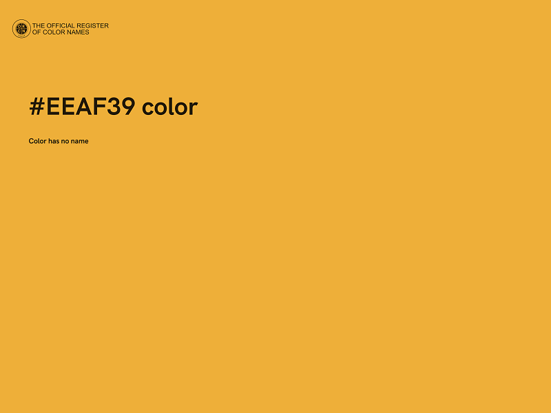 #EEAF39 color image