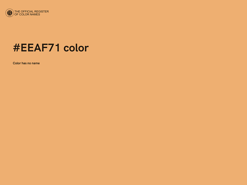 #EEAF71 color image