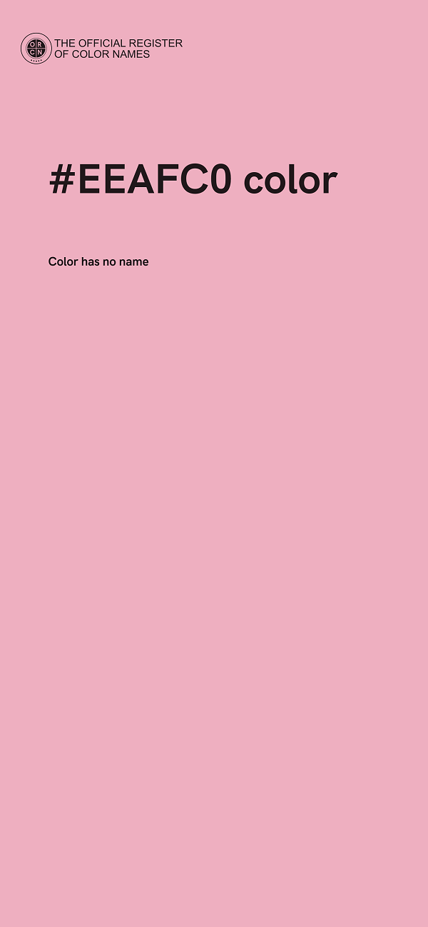 #EEAFC0 color image