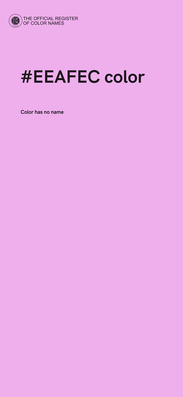 #EEAFEC color image