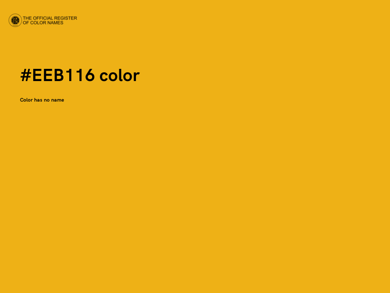 #EEB116 color image
