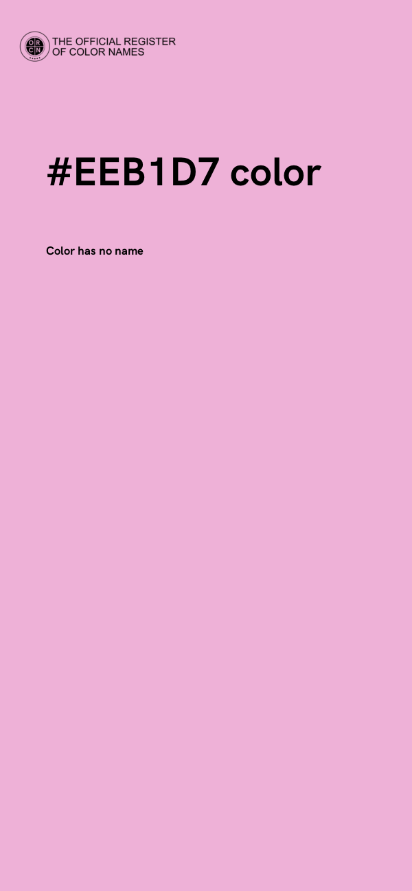 #EEB1D7 color image
