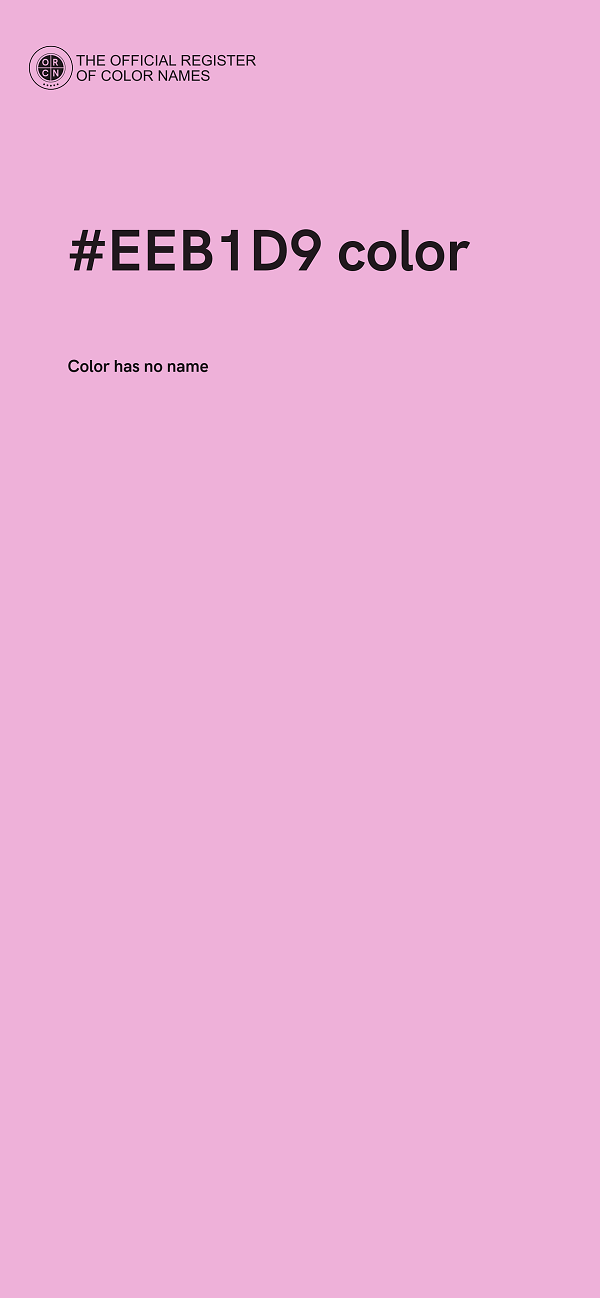 #EEB1D9 color image