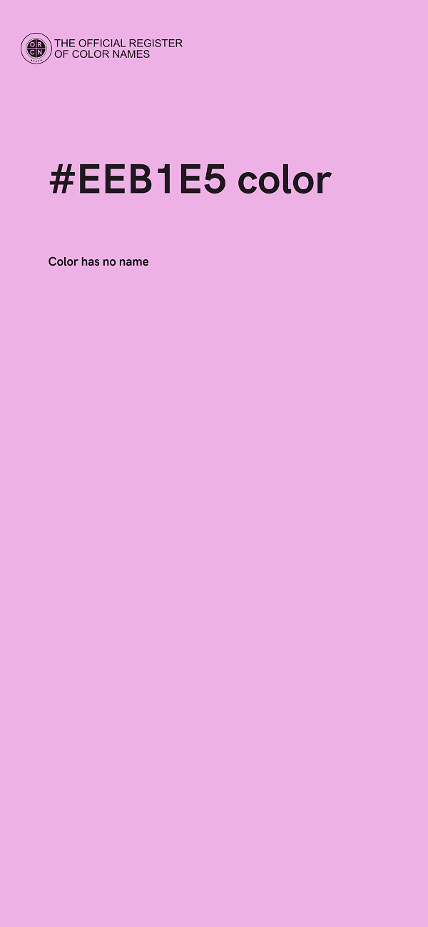 #EEB1E5 color image
