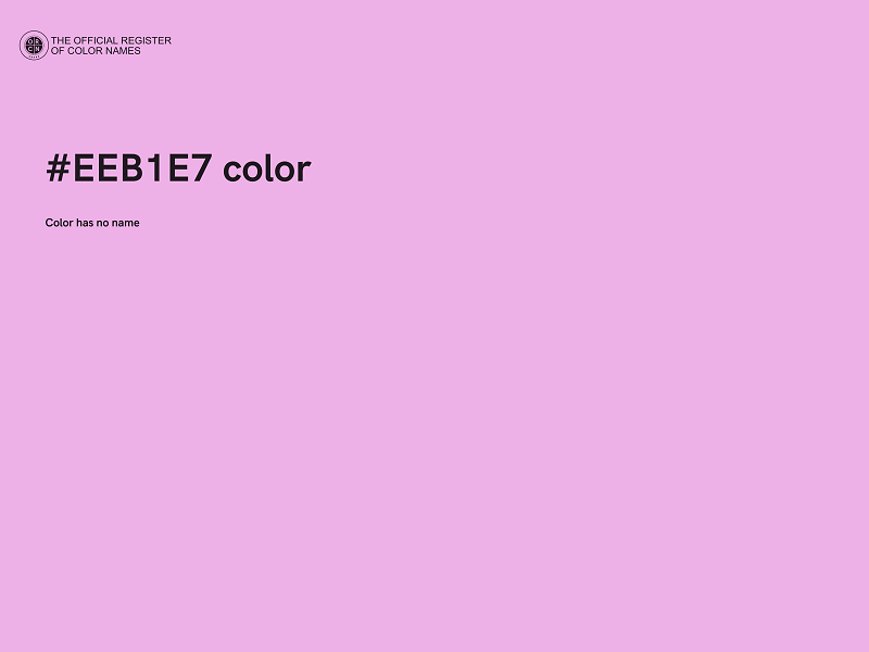#EEB1E7 color image