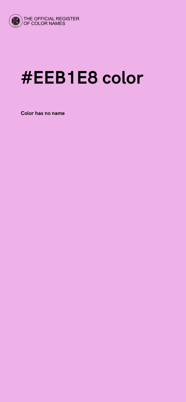 #EEB1E8 color image