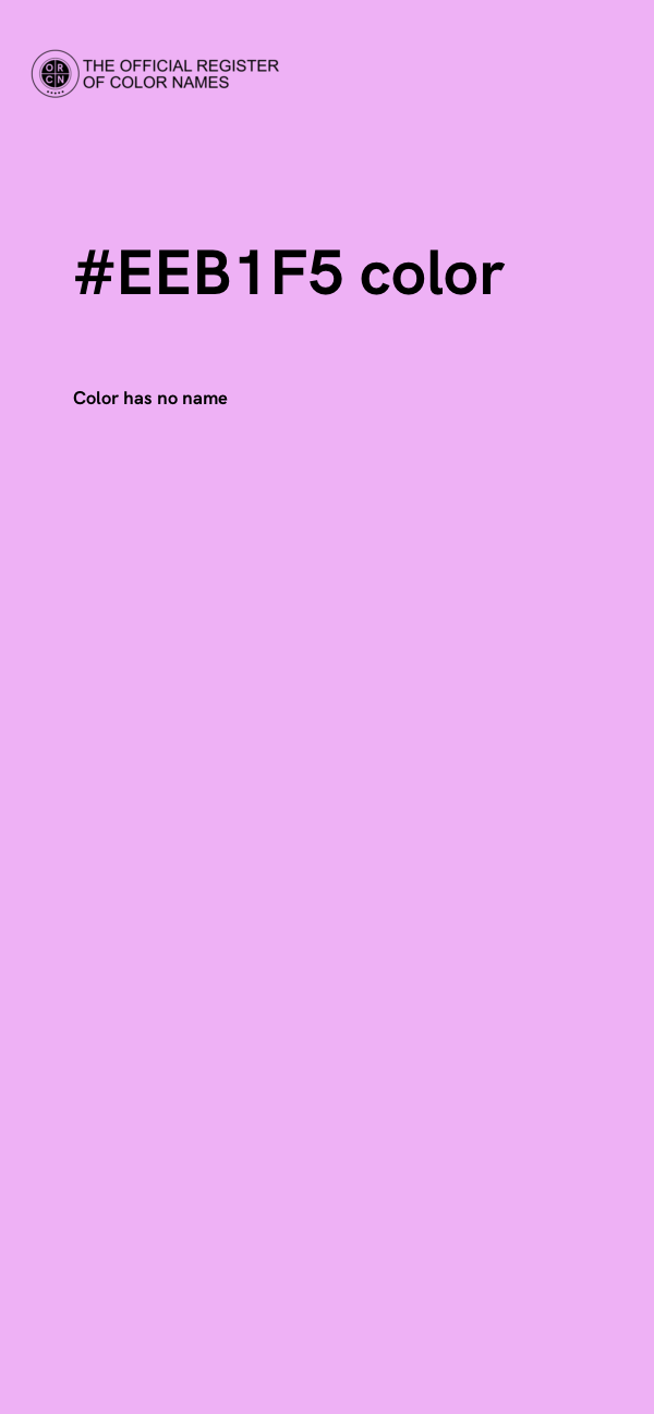 #EEB1F5 color image