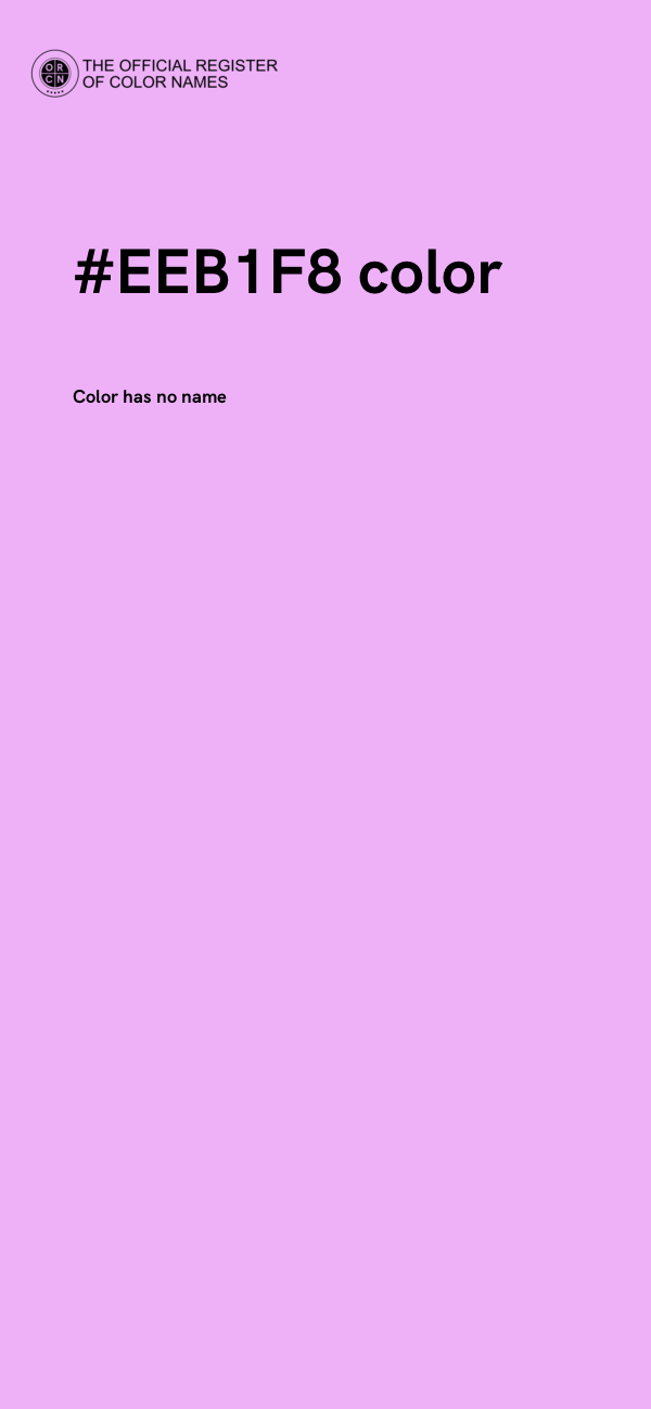 #EEB1F8 color image