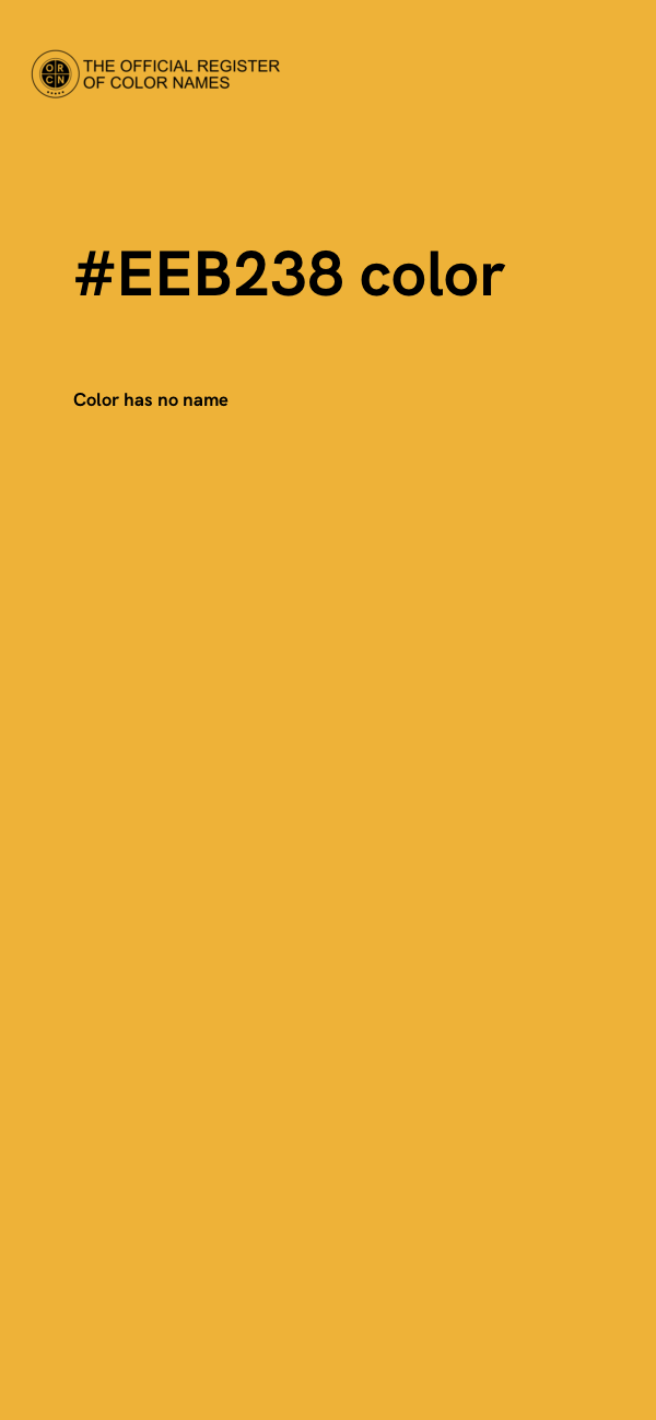 #EEB238 color image