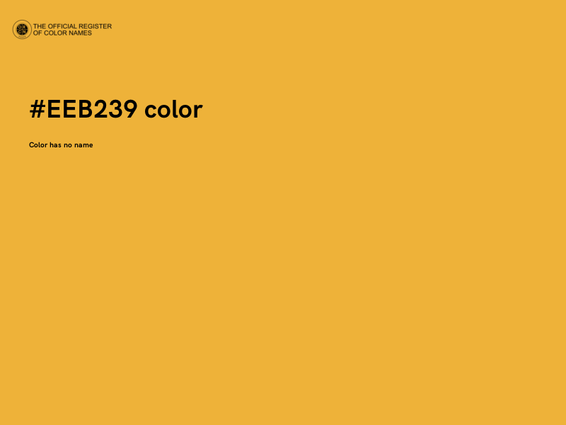 #EEB239 color image
