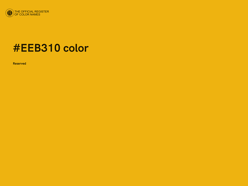 #EEB310 color image