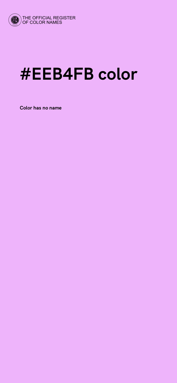 #EEB4FB color image