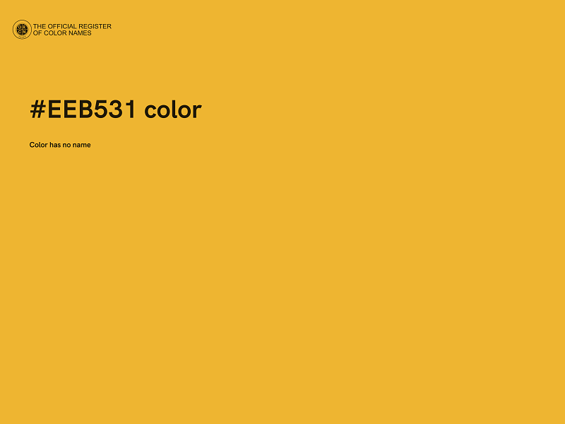 #EEB531 color image