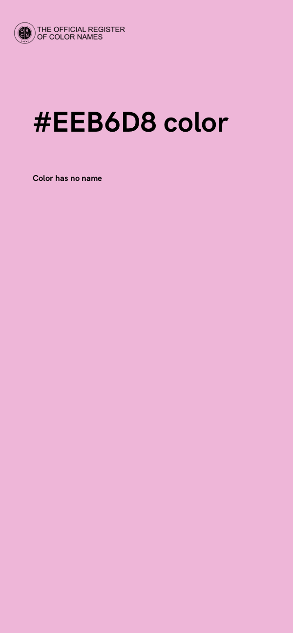 #EEB6D8 color image
