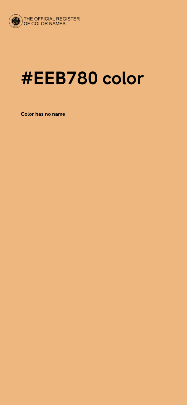 #EEB780 color image