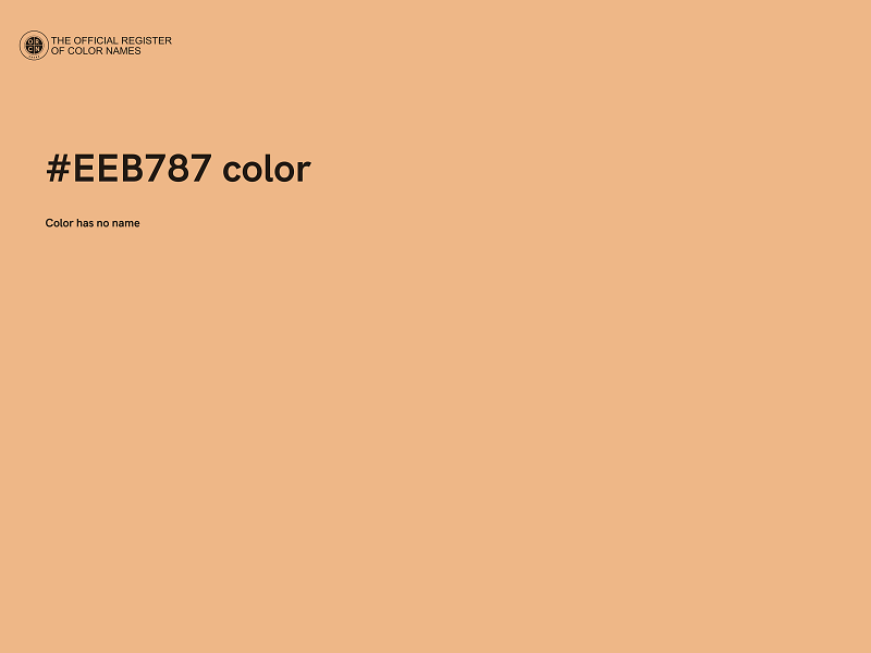 #EEB787 color image