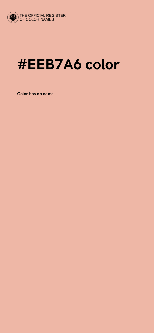 #EEB7A6 color image