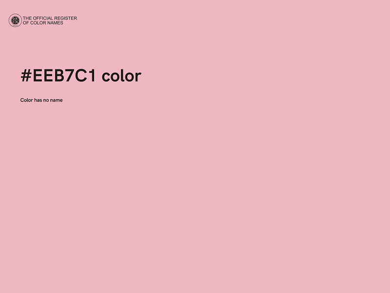 #EEB7C1 color image