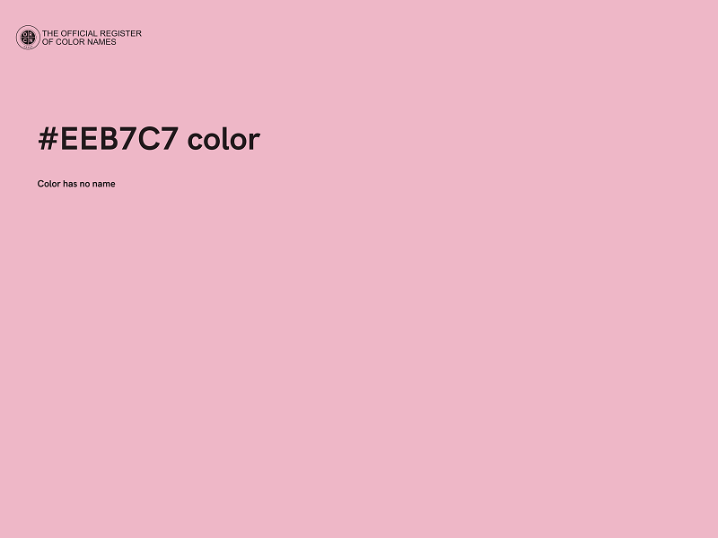 #EEB7C7 color image