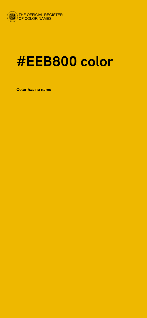 #EEB800 color image